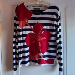 Tommy Bahama sweater - striped and floral